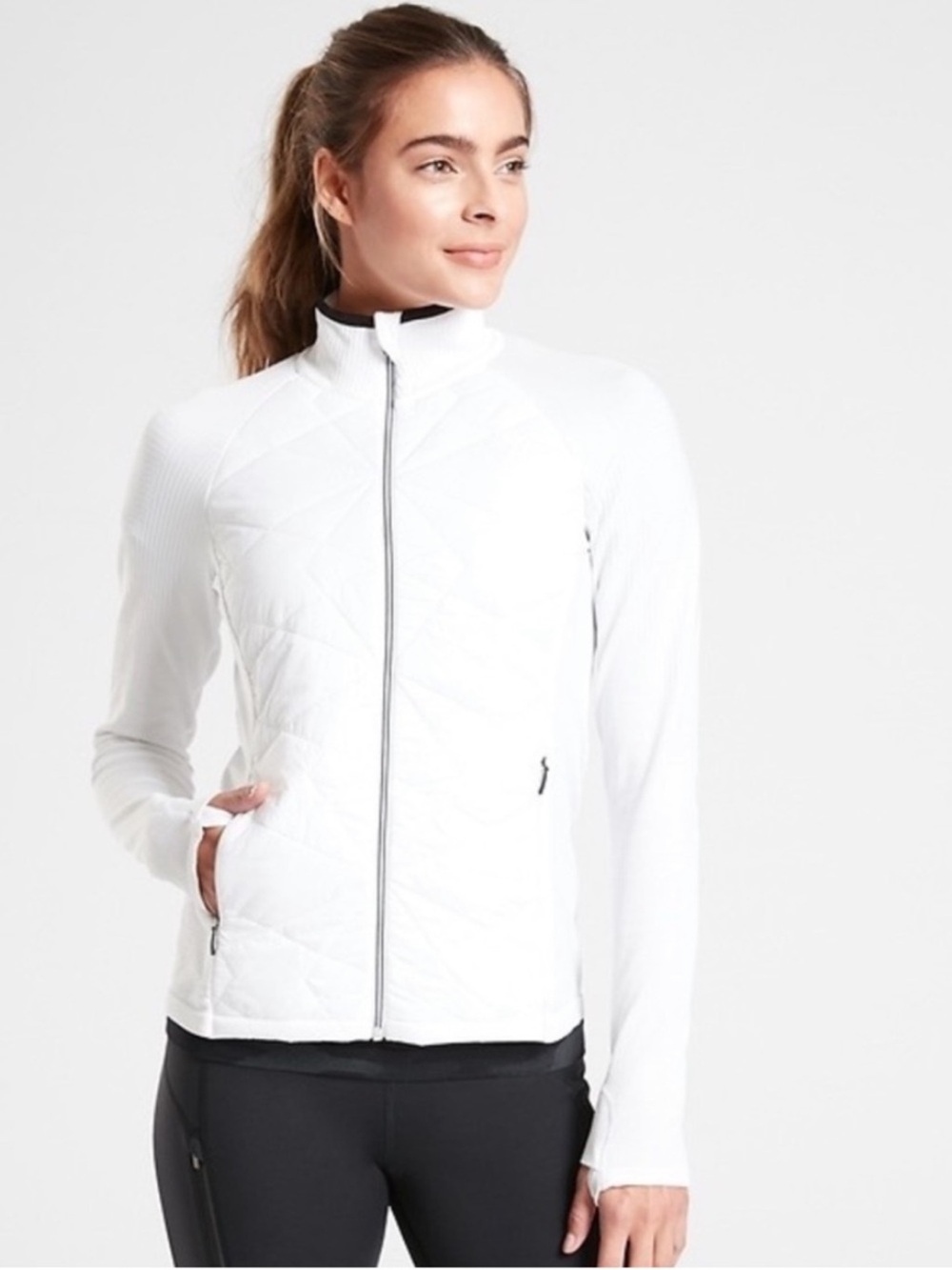 Athleta Flurry Force Insulated PrimaLoft® Jacket White Small